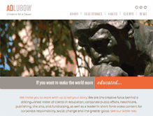 Tablet Screenshot of adlubow.com
